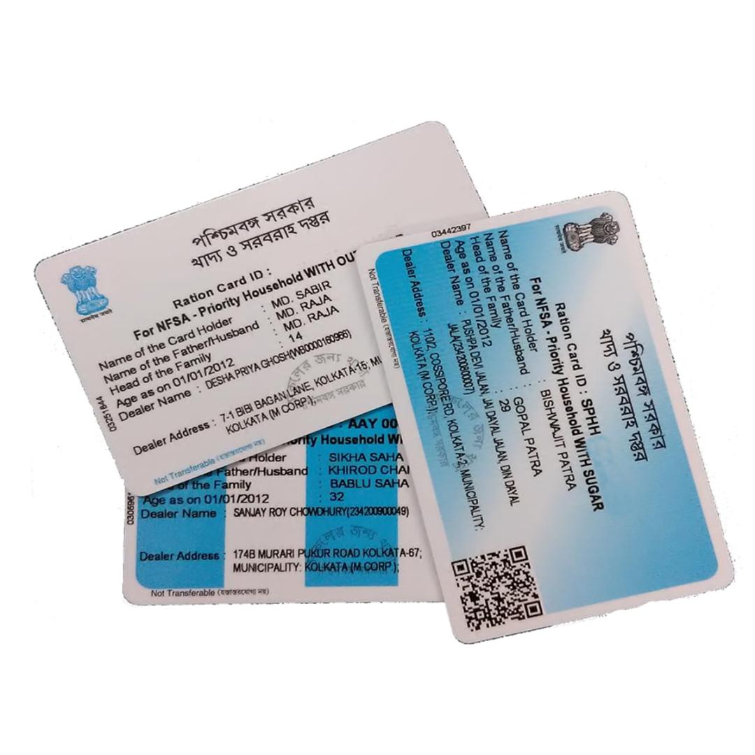 RATION CARD PVC