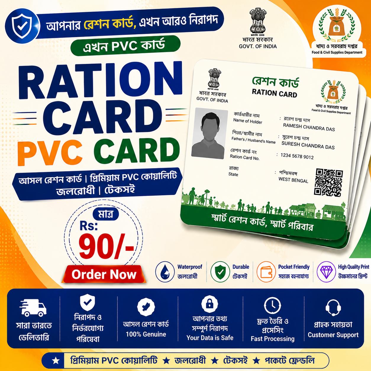 RATION CARD PVC